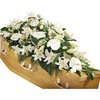 White Lily Coffin Spray